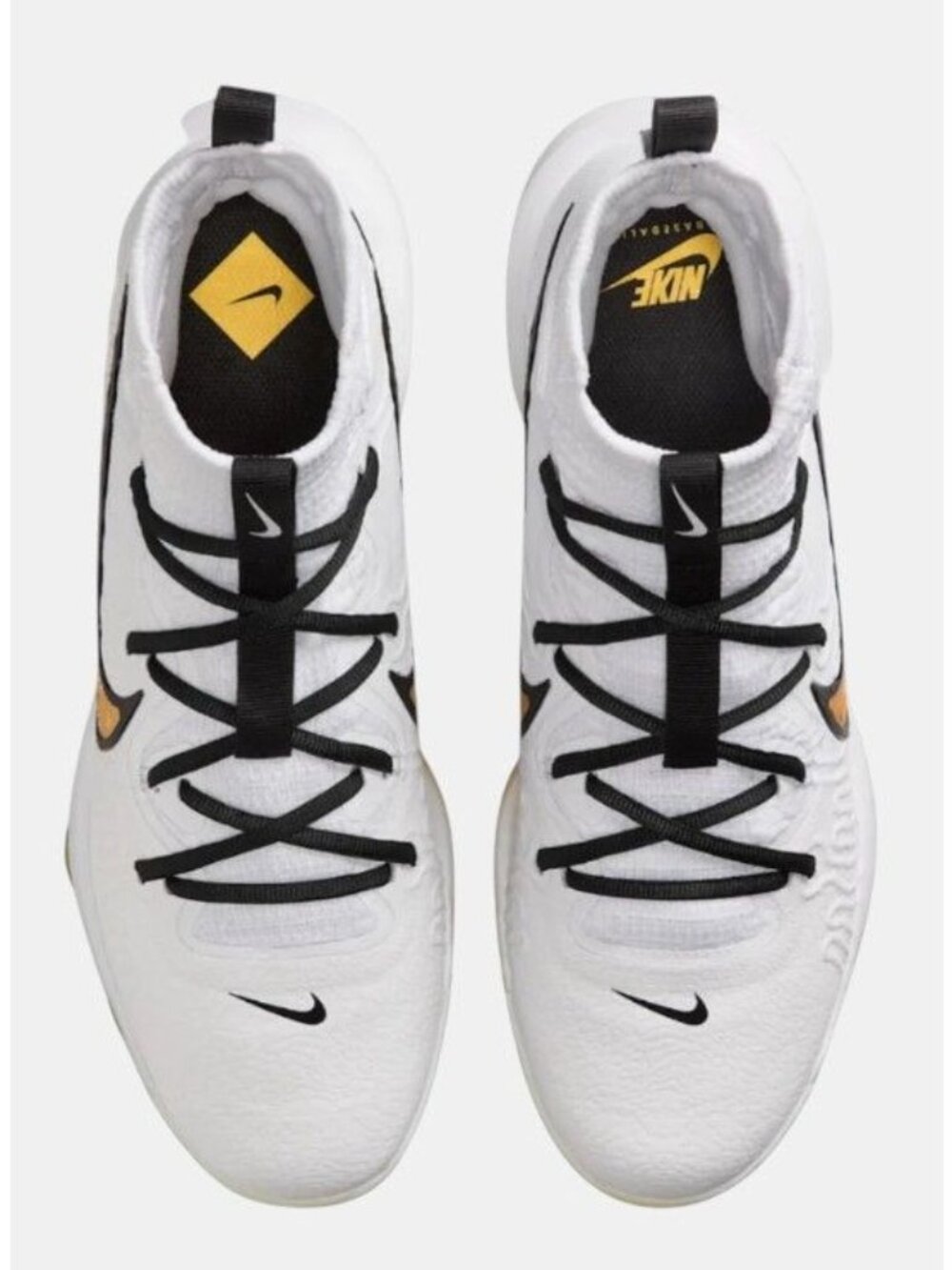 Nike Alpha Huarache NXT TPU White Black Baseball Cleats FZ8650-119 Men's 10 NEW - Picture 5 of 12